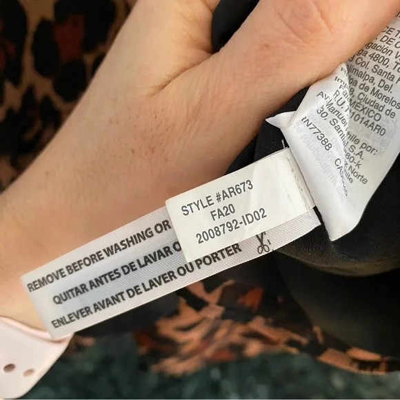 J. Crew Tie-Neck Dress in Leopard Crinkle Chiffon, size XXS, NWT - Picture 4 of 16